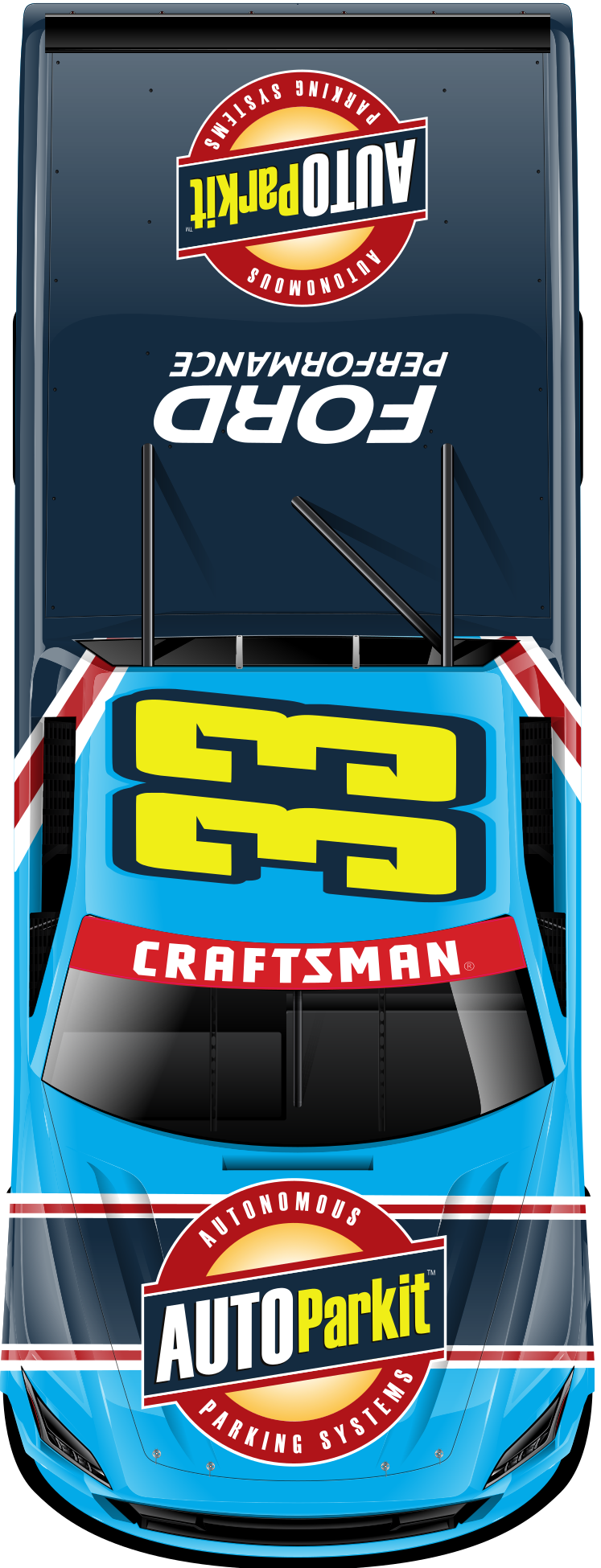 #33 AUTOParkit NASCAR Truck — Top View